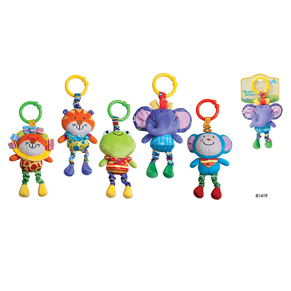 Kids Gift Plush Animals Musical Mobile Toys W / Pull String Control / Newborn Baby Toys