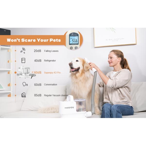 Customizable 300W Pet Grooming Vacuum Tool for Hair Shedding Trimmer Comb Accessories