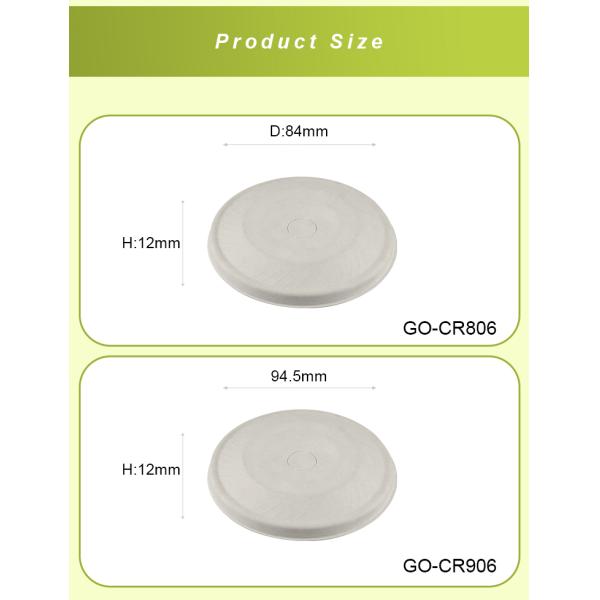 100% Fiber Pulp PFAS-Free compostable bagasse molded pulp paper coffee cups lids