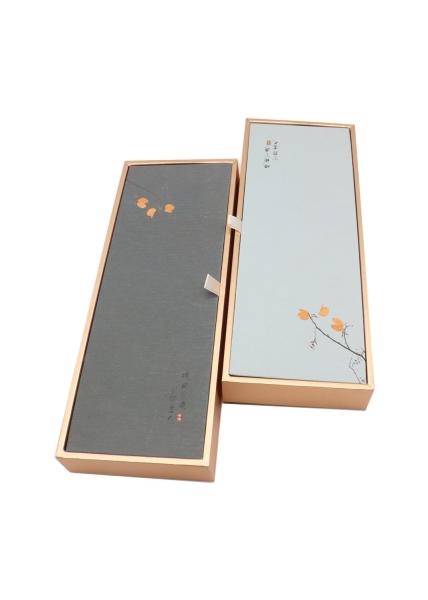Gloss Varnish Gray Cardboard Paper Gift Packaging Box 1200GSM