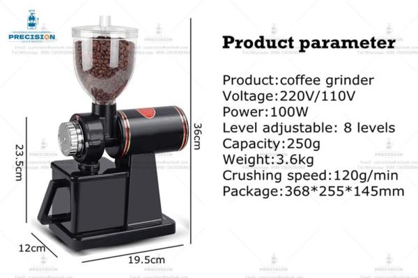 Coffee Shop Coffee Grinder Machine With 8 Ounces Bean Hopper Capacity