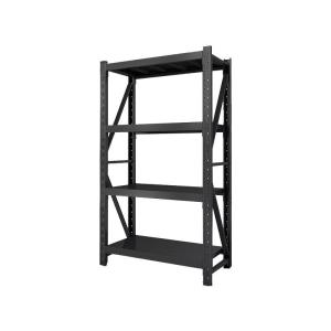 Custom Heavy Duty Shelving 300 Kg Layer Garage Black 4 Tier Warehouse Storage