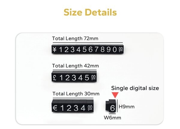 GBP Большие 9*6 мм Черные Прозрачные ювелирные изделия цены кубики