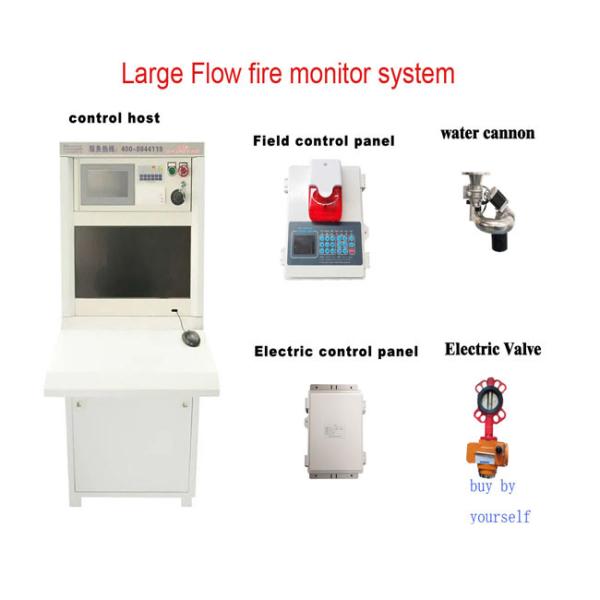 CCCF Stainless Steel Automatic Fire Monitor 60M Monitoring Large Space Fire Protection