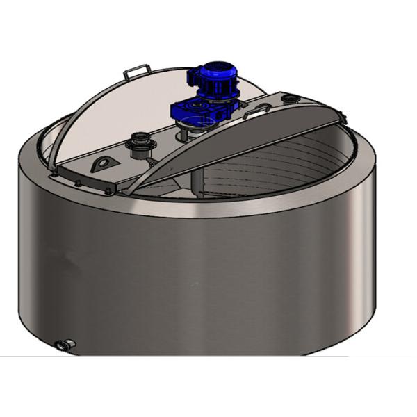 Food Grade Stainless Steel Tanks / Stainless Steel Blending Tanks For Ice Cream