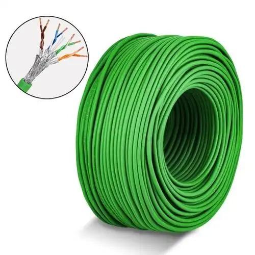 1Gbps 305m Cat6 FTP 1000FT LSZH Jacket 0.560mm Green Copper