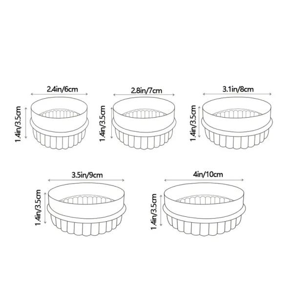 Ring Shape Silicone Rubber Cookware, molde de la galleta del silicón para la crepe