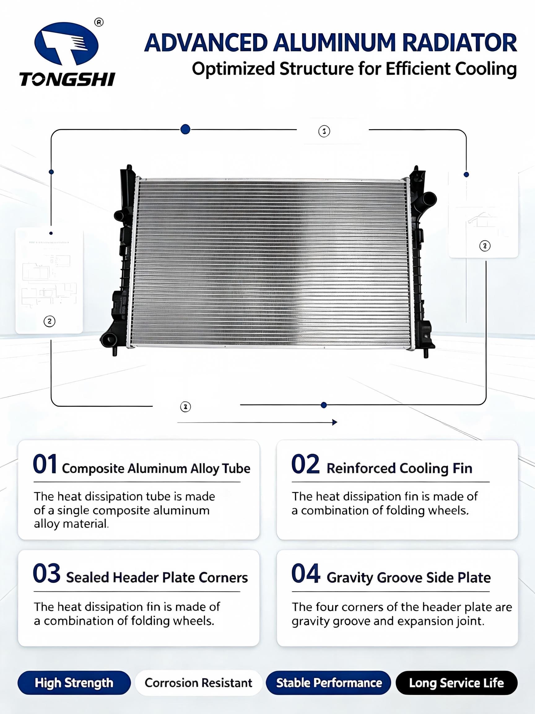 Auto Radiator for Ford Taurus Limited V6 3.5L 2007-2010 MT