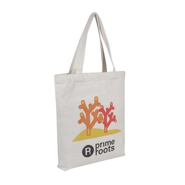 Heavy Duty Cotton Canvas Shopping Bags Tote Style Custom Printed Lightweight