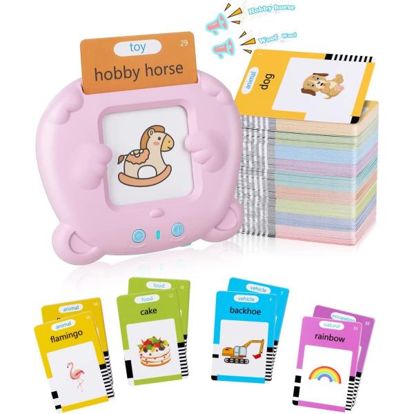 Children's Puzzle Flash Card Machine with Educational Features and Lithium Battery
