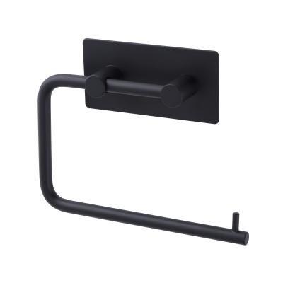 Black Finish Square Bathroom Hardware Stainless Steel Black Toilet Paper Hook