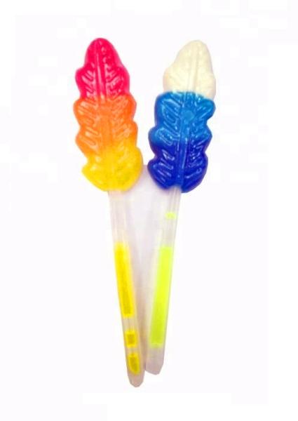 Beautiful Light Up Candy Leaf Shape Lollipop Lighting Stick Hard Candy