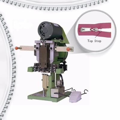 Shoe and hat Luggage Semi Auto Nylon Zipper Top Stop Machine