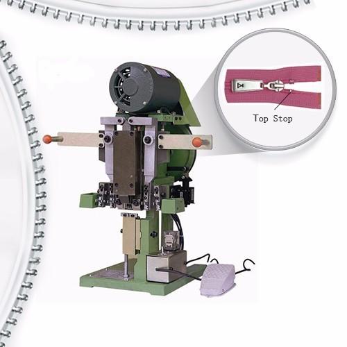 Shoe and hat Luggage Semi Auto Nylon Zipper Top Stop Machine