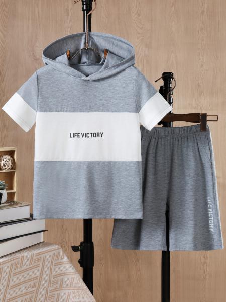 Casual Cotton Children Clothing Set Class B Short Sleeve Summer Unisex Cartoon
