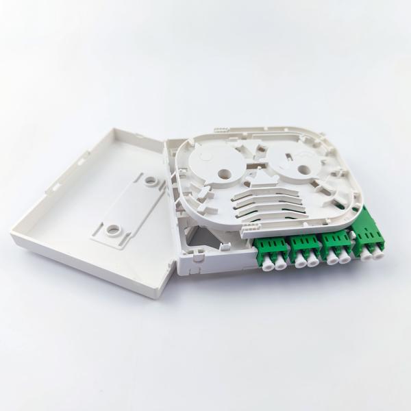 Network None 4 Cores Fiber Optic Faceplate Socket Panel for Indoor FTTH Installation
