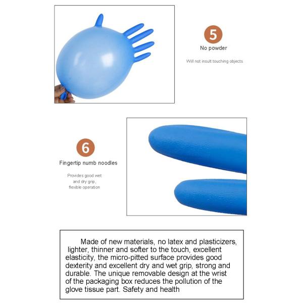 Wholesale Powder Free Nitrile Gloves Disposable NItrile Gloves Multi Colored
