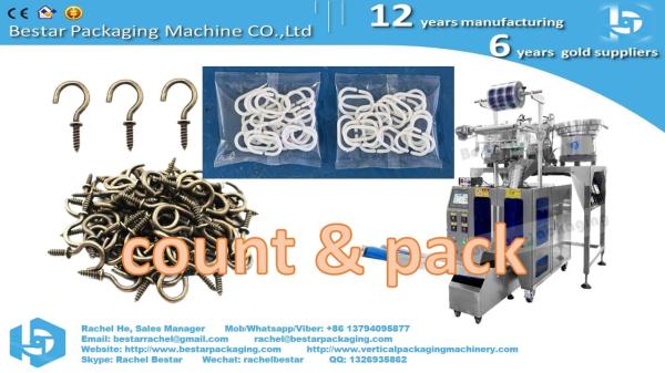 Bolts counting packaging machine with automatic replenishment elevator