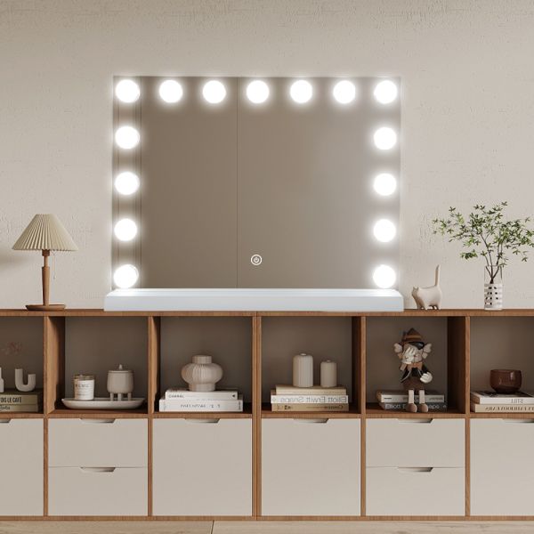 Waterproof Makeup Bathroom Mirror Explosion Proof Safety Tempered Glass Bathroom Mirror