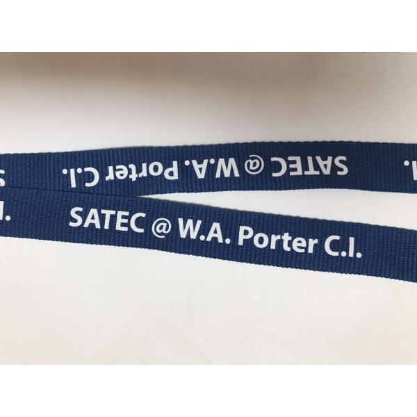 2.0*90cm Silk Screen Lanyards With Personalized Logo , Purple Trade Show Lanyards