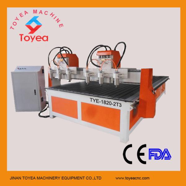 1800 x 2000mm CNC multi-heads wood cnc router machine TYE-1820-2T3