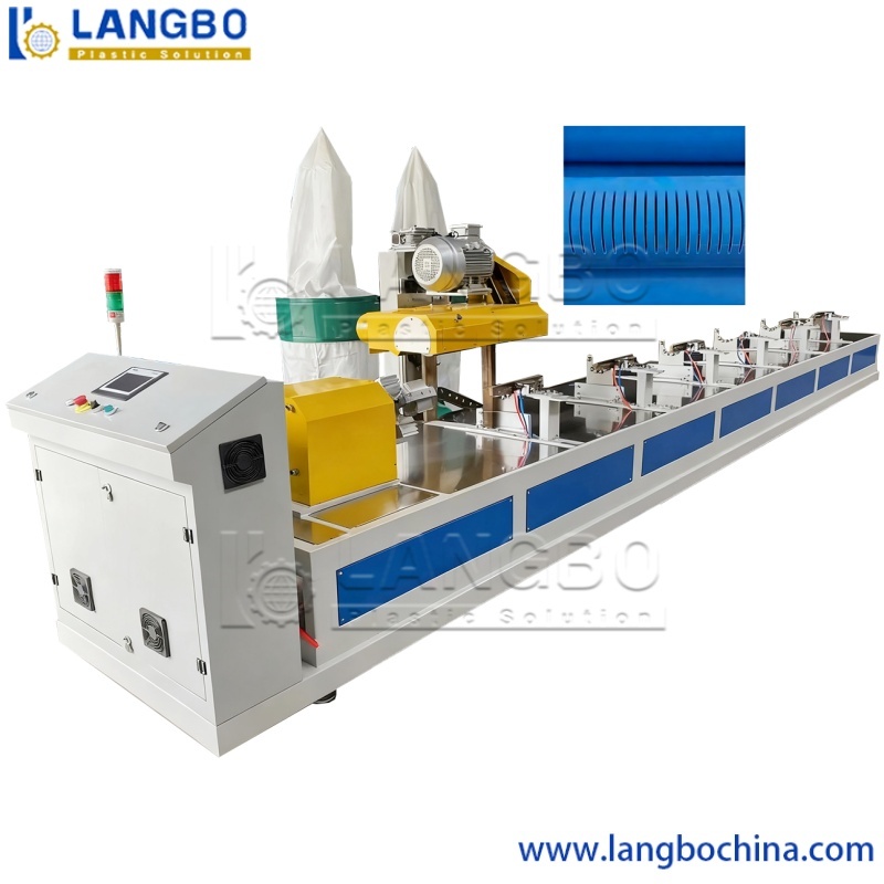 32-200mm Automatic High Speed Plastic PVC Pipe Slotting Grooving-Cutting Machine/PVC Pipe Thread Cutting Machine