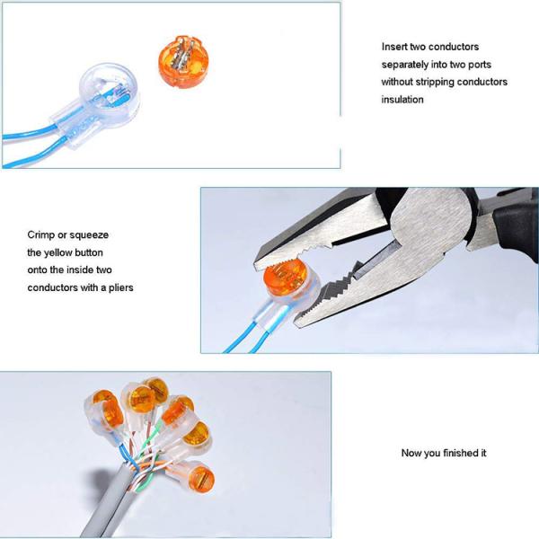 26 pinos duplos do fio Calibre de diâmetro de fios 2 terminam o gel do telefone do conector UY2 enchido