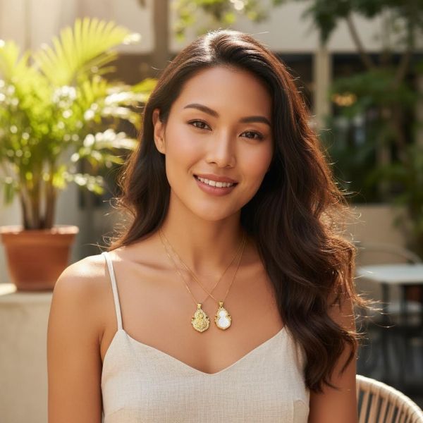 Factory cheap price Fashion Jewelry Pendant Beauty Gourd 18K Gold Pendant Luxurious Elegant 18k Gold Pendant