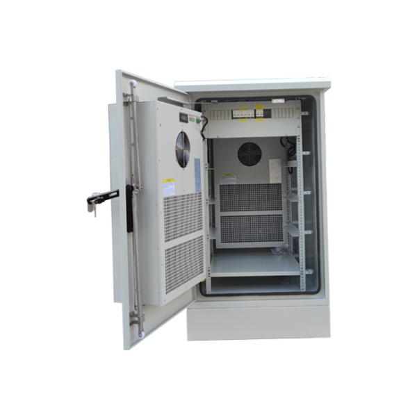 22U Outdoor Telecom Enclosure Weatherproof Electronics Cabinet Customized Power Distribution Design