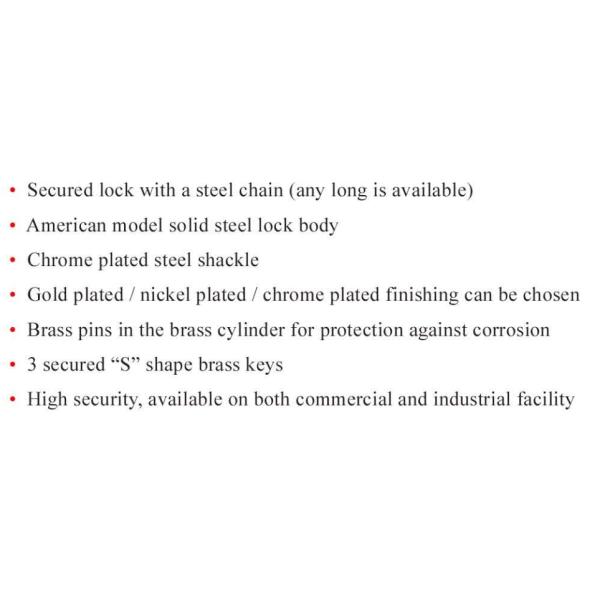 Hardende Solid Steel Anti Theft Padlock High Security Padlock SN Finish Unmatched