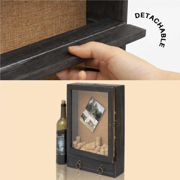 Boîte à échantillons de couverture transparente en bois fleur séchée plante de fleurs conservées collection de fleurs boîte d'affichage cadre photo cadre photo en bois