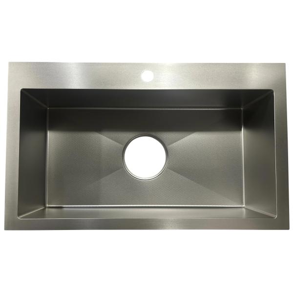 Honey Comb Embossed Steel 304 Sink 185 Big Drain Hold For Korean Market Thick top