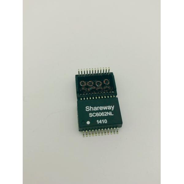 Low Common Mode Emissions Full Duplex Lan Magnetic Transformer