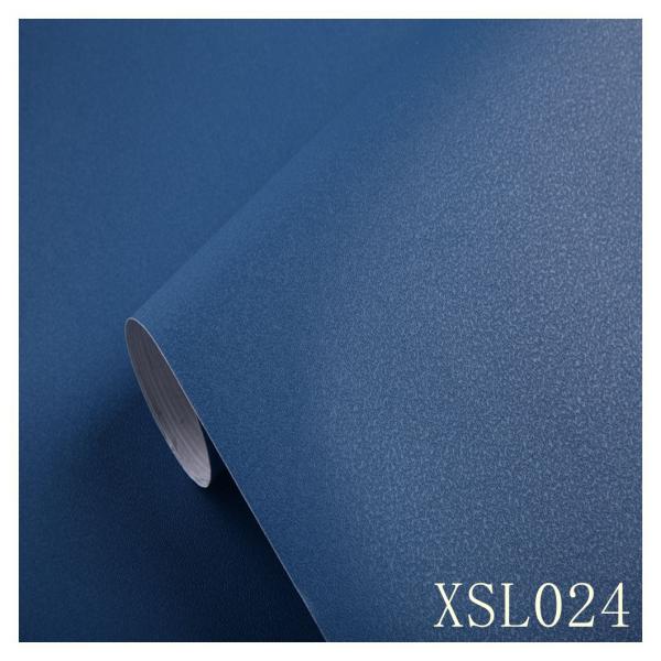 Matt Finish Self-Adhesive PVC Wallpaper in Dark Black Color for Home Decoration Sound-Absorbing Function