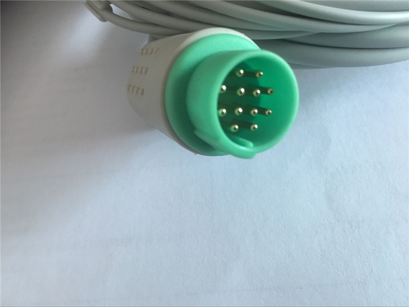 Куртка подводящих проводов 12pin TPU руководства ECG устранимая Ecg Biolight 5