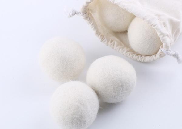 Natural Sturdy Wool Felt Balls Custom Size Color For Dryer Machine
