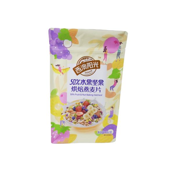 Impression sur papier sur mesure Fruits secs Noix d'avoine Pâte cuisson emballage de qualité alimentaire