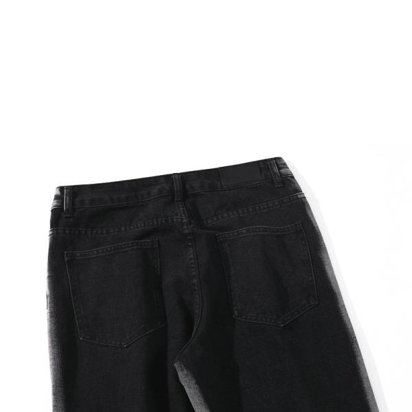 OEM Strap Washed Jeans Low MOQ Wide Leg Pants Denim Clothing Manufacturer