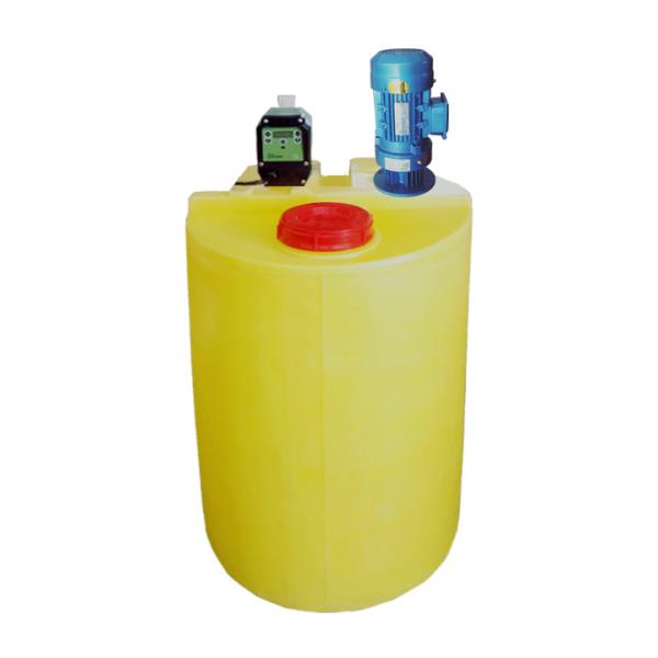 Acid Alkaline Resistant Plastic Chemical Mixing Tank With Agitator 0.75kw 200L