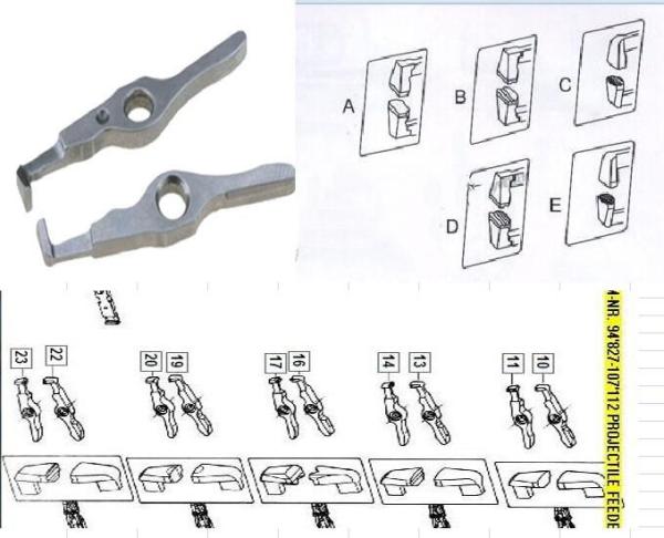 Projectile Feeder Ms,  Projectile Loom Parts; Upper Lower Gripper--Sulzer Spare Parts
