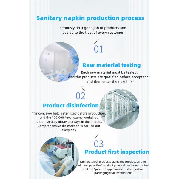 Салфетка бамбуковой пользы ночи угля санитарная прокладывает Biodegradable Nonwoven