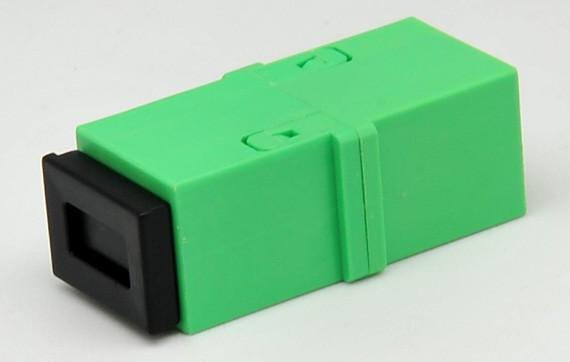 SC/APC Fiber Optic Adapter Low Insertion Loss With Internal Shutter