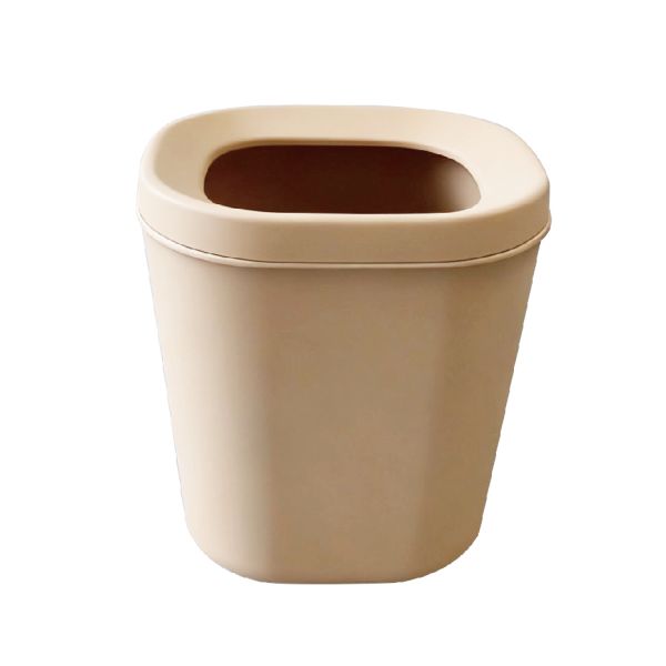 Durable Hotel Waste Bins made from natural rice husk fiber fireproof single layer trash bins ideal for bathroom