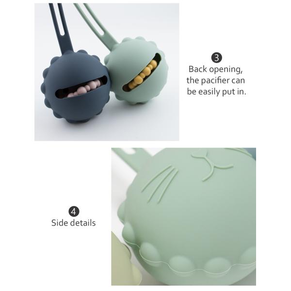 Случай BPA Pacifier силикона качества еды свободный для подарка держателя мешка хранения pacifier младенцев Newborn