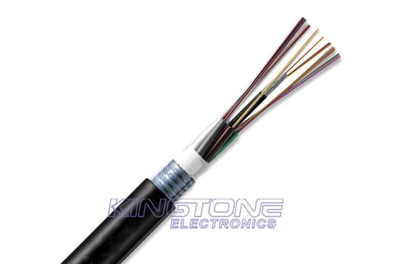 Reinforced Armored Fiber Optic Network Cable GYTA53 with Double Sheathed PE Jacket
