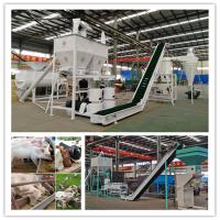 Contenido de humedad de las materias primas ≤ 20% Línea de producción de pellets para piensos con rendimiento