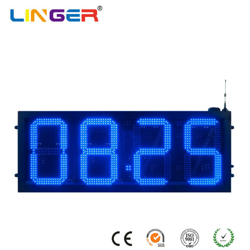 Digital Gas Station Price Signs 16 Inch LED Gas Signs With Epoxy Spray Coating