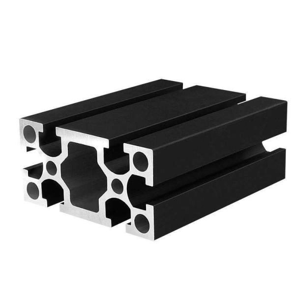 Extruded Profile Black 9090 Factory Production Assembly Line Aluminum Profile