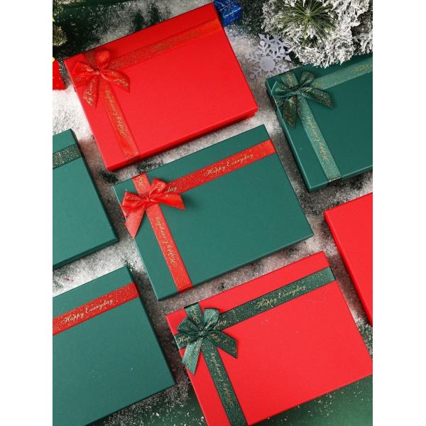 Recycled Materials Custom Luxury Bridesmaid Gift Box with Ribbon and Various Colors
