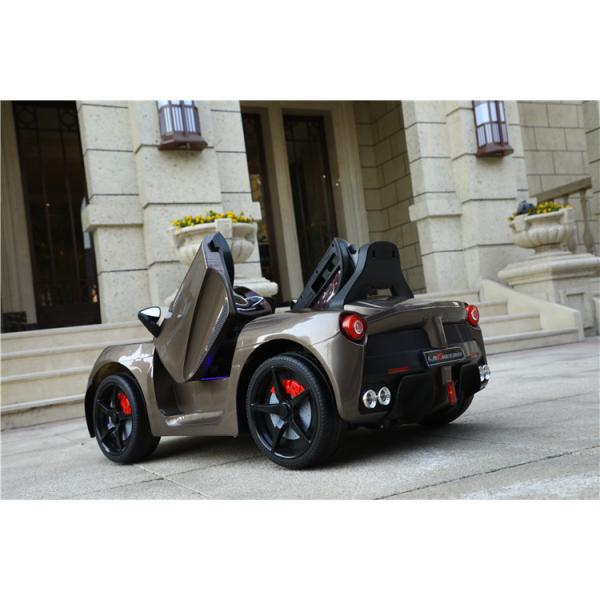 2023 Fabriqué dans les plus récents 12 Volt Kids Electric Ride On Car avec deux portes ouvertes brun